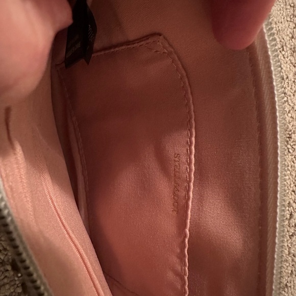 NWOT Stella & Dot Yellow Lemon Slice Canvas Pouch/Clutch/Purse. - Picture 3 of 5